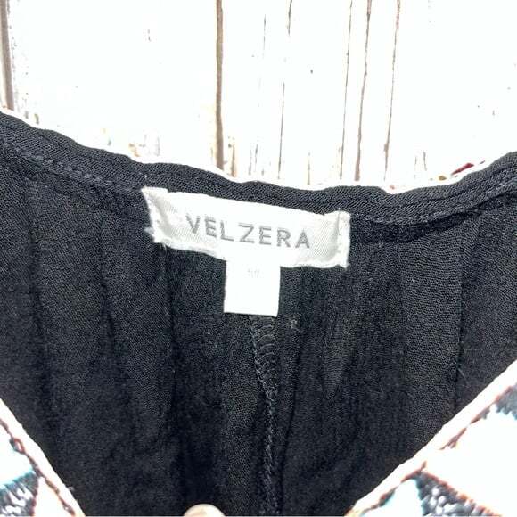 Velzera Open Shoulder Colorful Fringe Top Blouse - Picture 4 of 6